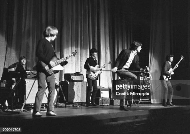 He Rolling Stones seen here on stage at Regal Cinema, Cambridge on October 15, 1965.
