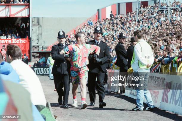 Sunderland 2-1 Middlesbrough, Division Two league match at Roker Park, Sunday 27th August 1989. Fashion Police.