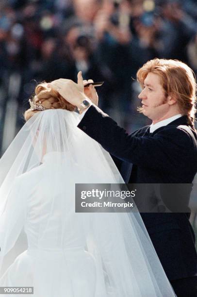 The Wedding of David Armstrong-Jones, Viscount Linley, to Serena Stanhope, at St Margaret's Church, Westminster. Pictured, hair stylist Nicky Clarke...