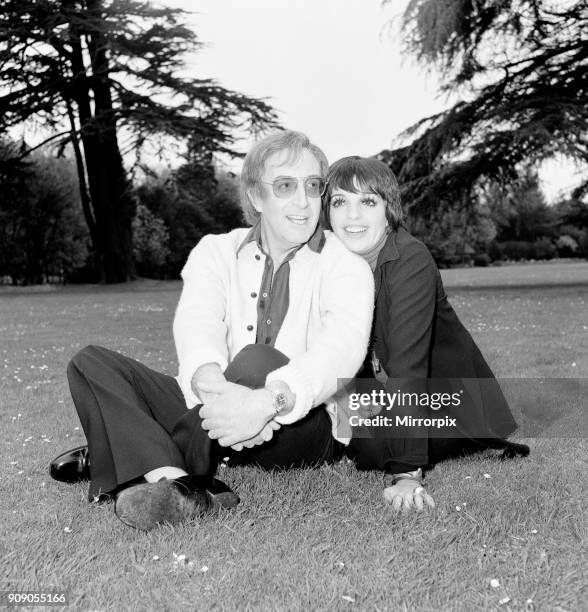 The happy couple, Liza Minnelli and Peter Sellers photographed at Shepperton Studios. The pair talked of their plans to marry. 22nd May 1973.