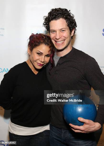 Daphne Rubin-Vega and Thomas Kail attend the Paul Rudd hosts the Sixth Annual Paul Rudd All Star Bowling Benefit for on January 22, 2018 at the Lucky...