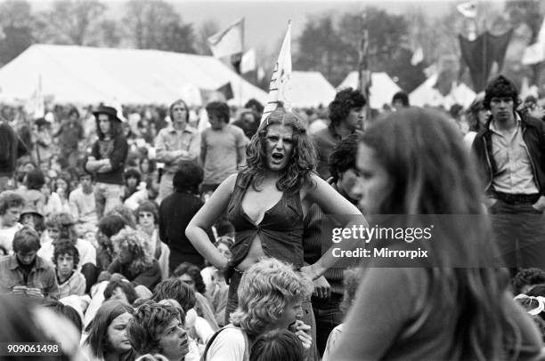 Reading Pop festival. Berkshire, August 1975.