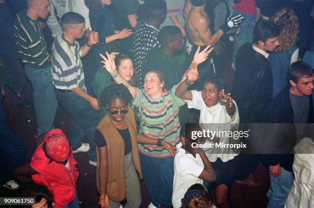 Rave under way at the Astoria in London. Pictures taken: 31st October 1993.