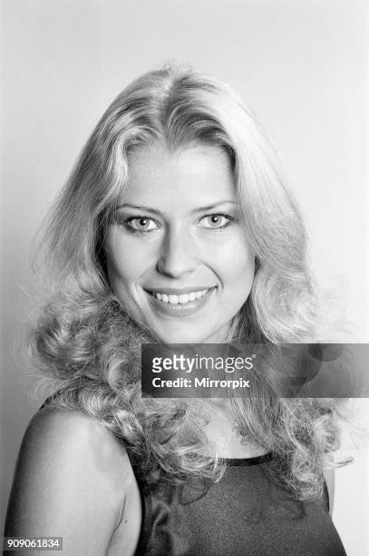 Dagmar Winkler, Miss Germany, Miss World Contestant, Photo-call at the Daily Mirror Studios, London, 11th November 1977.