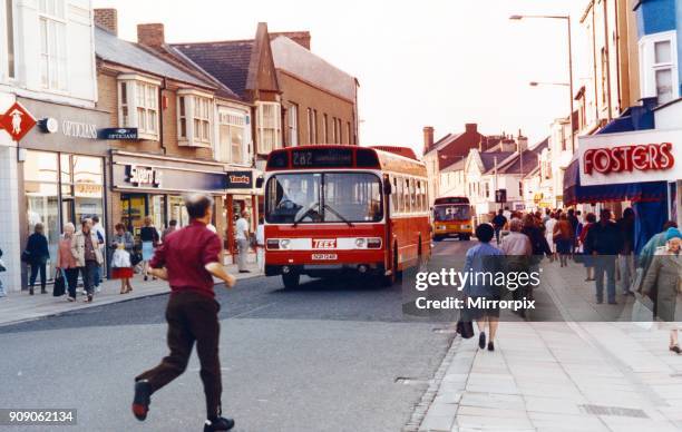 Redcar High Street, 24th August 1992.