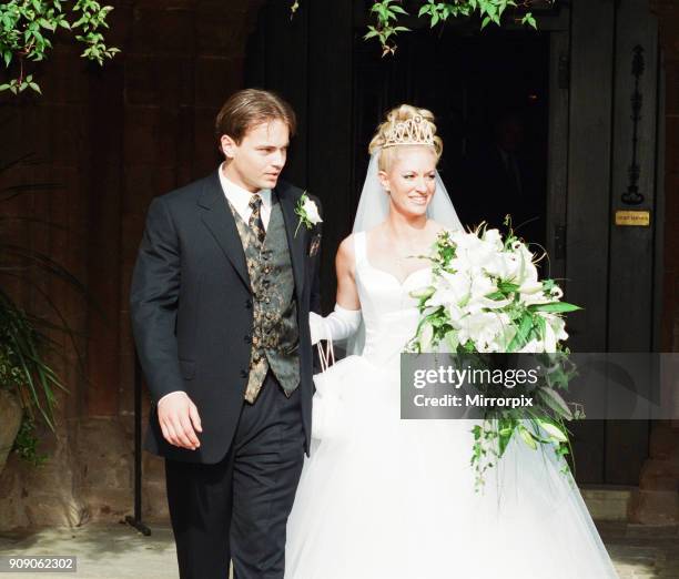 Mark Bosnich weds Sarah Jarret at the Coombe Abbey Hotel, Coventry, Friday 4th June 1999. The Manchester United goalkeeper, made it to the church on...