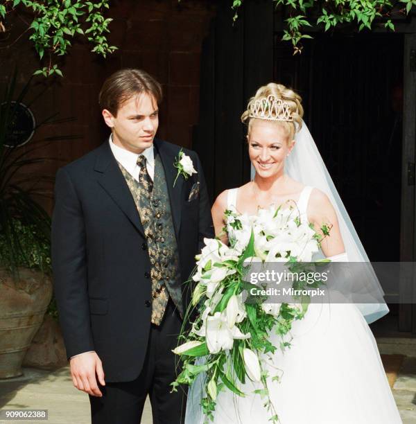 Mark Bosnich weds Sarah Jarret at the Coombe Abbey Hotel, Coventry, Friday 4th June 1999. The Manchester United goalkeeper, made it to the church on...