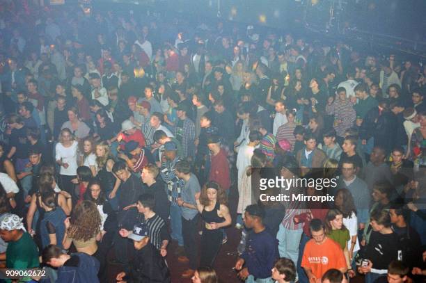 Rave under way at the Astoria in London. Pictures taken: 31st October 1993.