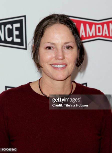 Jorja Fox attends the 'Roll With Me' premiere at the 2018 Slamdance Film Festival at Treasure Mountain Inn on January 22, 2018 in Park City, Utah.