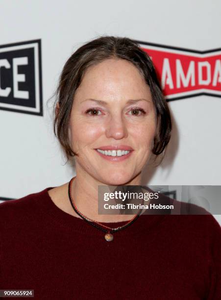 Jorja Fox attends the 'Roll With Me' premiere at the 2018 Slamdance Film Festival at Treasure Mountain Inn on January 22, 2018 in Park City, Utah.