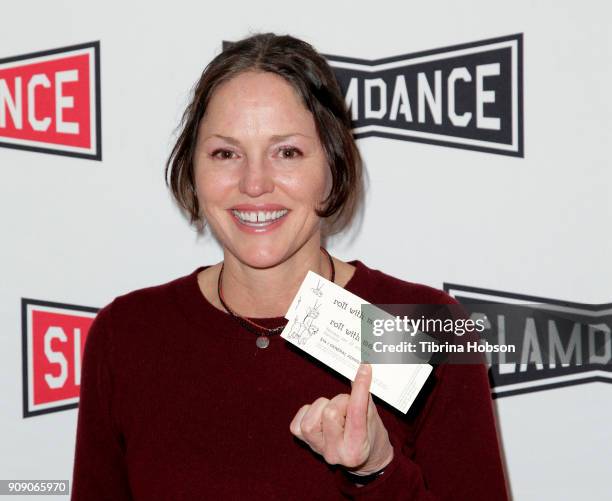 Jorja Fox attends the 'Roll With Me' premiere at the 2018 Slamdance Film Festival at Treasure Mountain Inn on January 22, 2018 in Park City, Utah.