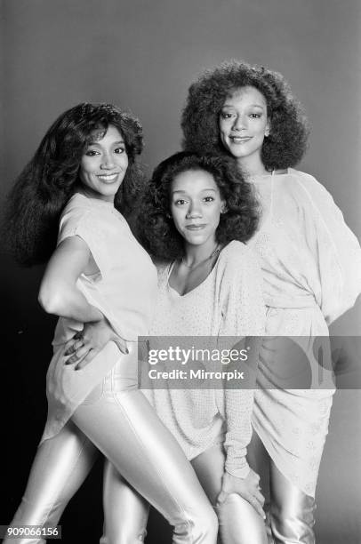 Sister Sledge - musical singing sisters group from the USA. Picture shows left to right : Joni, Kathie and Kim Sister Sledge is an American musical...