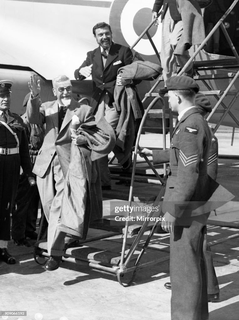 Col. George Blake George Blake seen here at the top of the stairs disembarking from an ...
