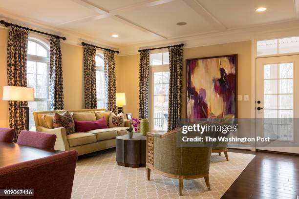 Formal Living and Dining Room in the Jamison model home at Turtle Creek at Lake Manassas on January 12, 2018 in Gainsville Virginia.