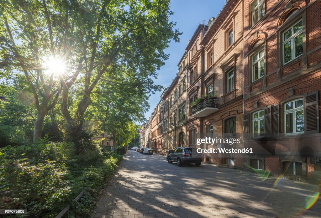 Germany, Hesse, Wiesbaden, Row of houses in city center