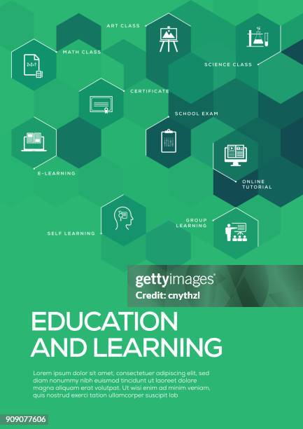 education and learning. brochure template layout, cover design - kids certificate template stock illustrations
