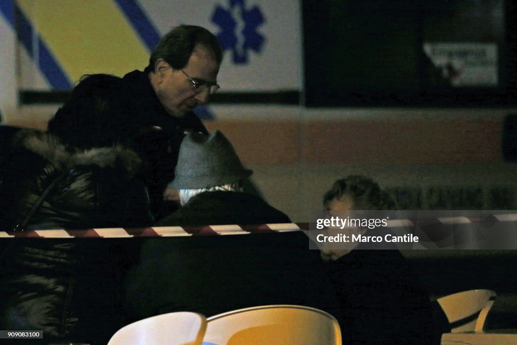 The family members of the man who, after killing his wife,...