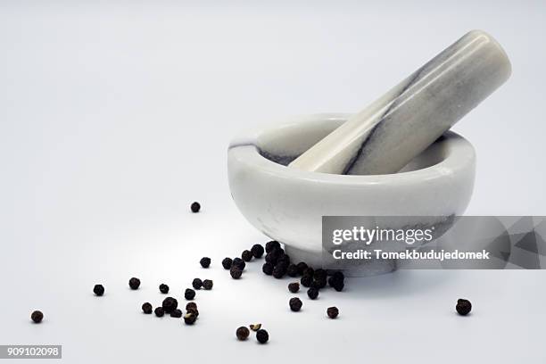 mortar - mortar and pestle stock pictures, royalty-free photos & images