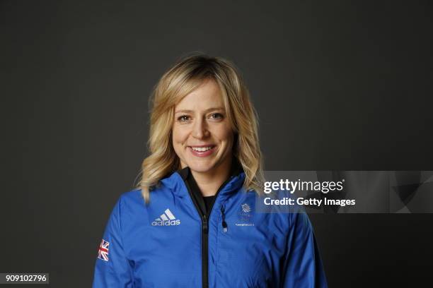 Jenny Jones poses during Team GB Kitting Out Ahead Of Pyeongchang 2018 Winter Olympic Games on January 22, 2018 in Stockport, England.
