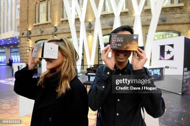 London commuters transported back to 1970's LA with the Elton John augmented reality experience supported by YouTube at Kings Cross Station on...