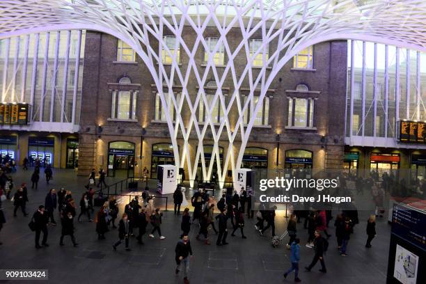 London commuters transported back to 1970's LA with the Elton John augmented reality experience supported by YouTube at Kings Cross Station on...