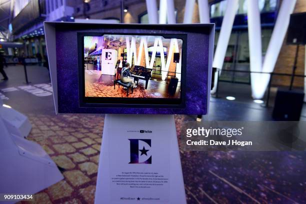London commuters transported back to 1970's LA with the Elton John augmented reality experience supported by YouTube at Kings Cross Station on...