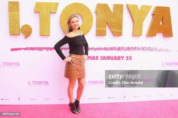 Holly Brisley arrives at the Australian Premiere of "I, Tonya" on January 23, 2018 in Sydney, Australia.