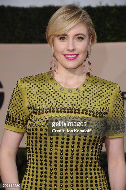 Filmmaker Greta Gerwig attends the 24th Annual Screen Actors Guild Awards at The Shrine Auditorium on January 21, 2018 in Los Angeles, California.