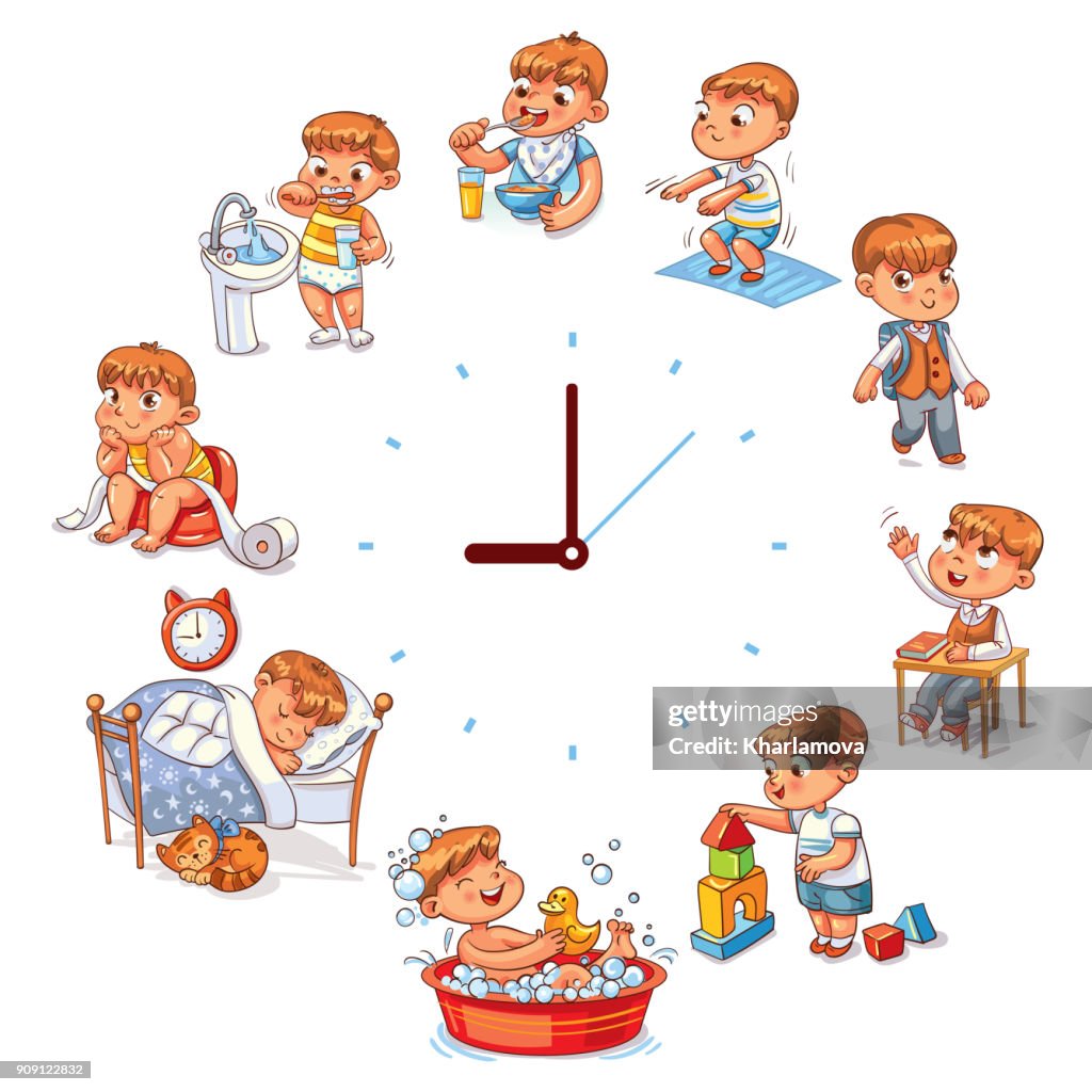 Daily Routine Imsges Daily Routine High-Res Vector Graphic - Getty Images
