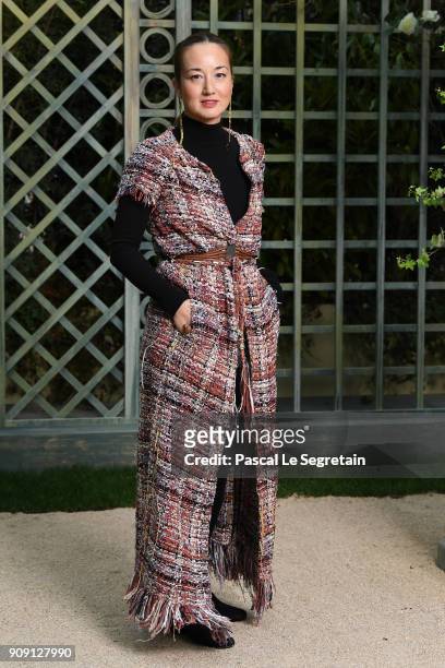 Harumi Klossowska de Rola attends the Chanel Haute Couture Spring Summer 2018 show as part of Paris Fashion Week on January 23, 2018 in Paris, France.