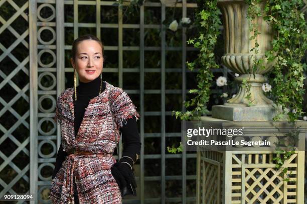 Harumi Klossowska de Rola attends the Chanel Haute Couture Spring Summer 2018 show as part of Paris Fashion Week on January 23, 2018 in Paris, France.