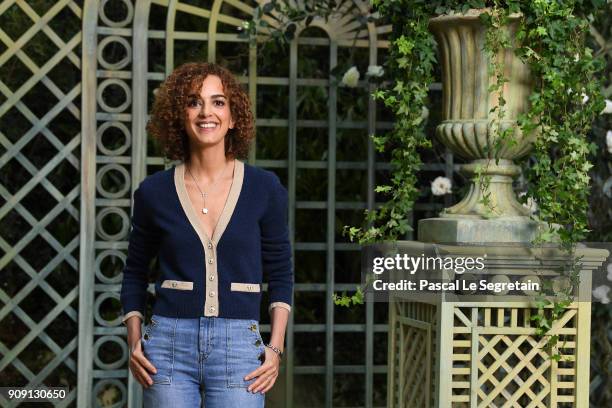 Leila Slimani attends the Chanel Haute Couture Spring Summer 2018 show as part of Paris Fashion Week on January 23, 2018 in Paris, France.