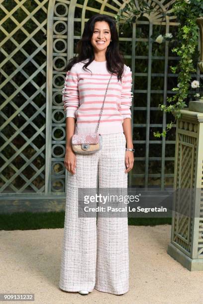 Ravshana Kurkova attends the Chanel Haute Couture Spring Summer 2018 show as part of Paris Fashion Week on January 23, 2018 in Paris, France.