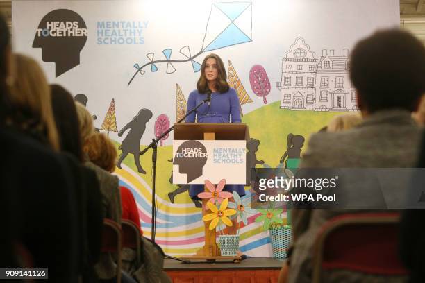 Catherine, Duchess of Cambridge meets children, teachers and other stakeholders as she launches a mental health programme for schools, the latest...