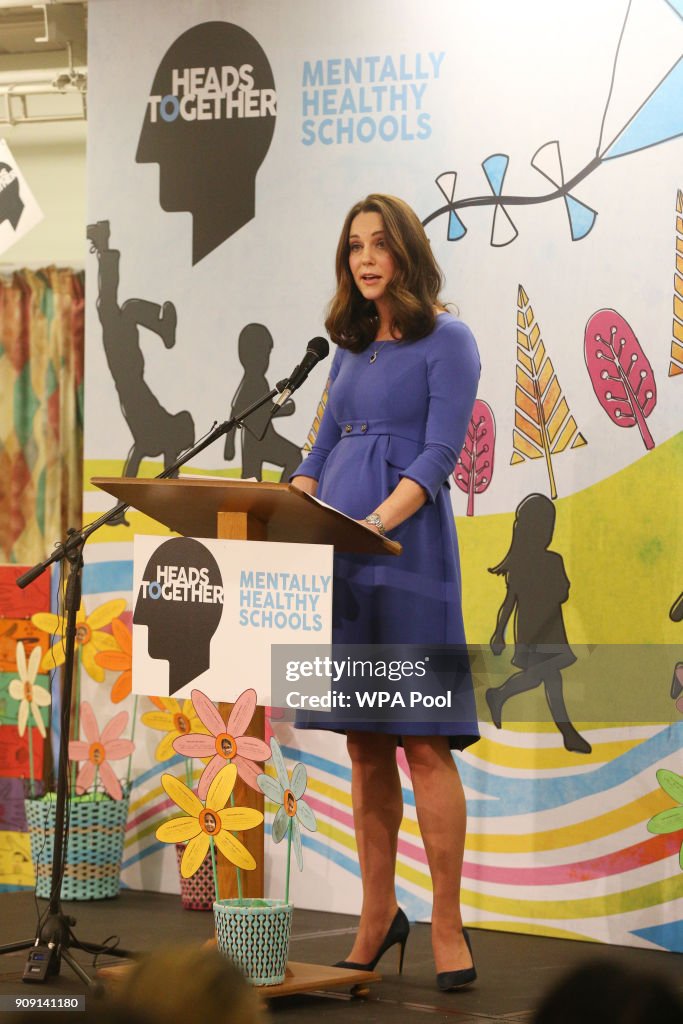 The Duchess Of Cambridge Launches Mental Health Programme For Schools