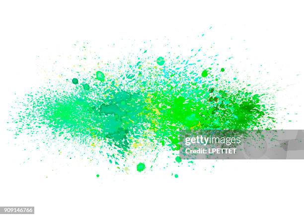 watercolor background - teal watercolor splash stock illustrations