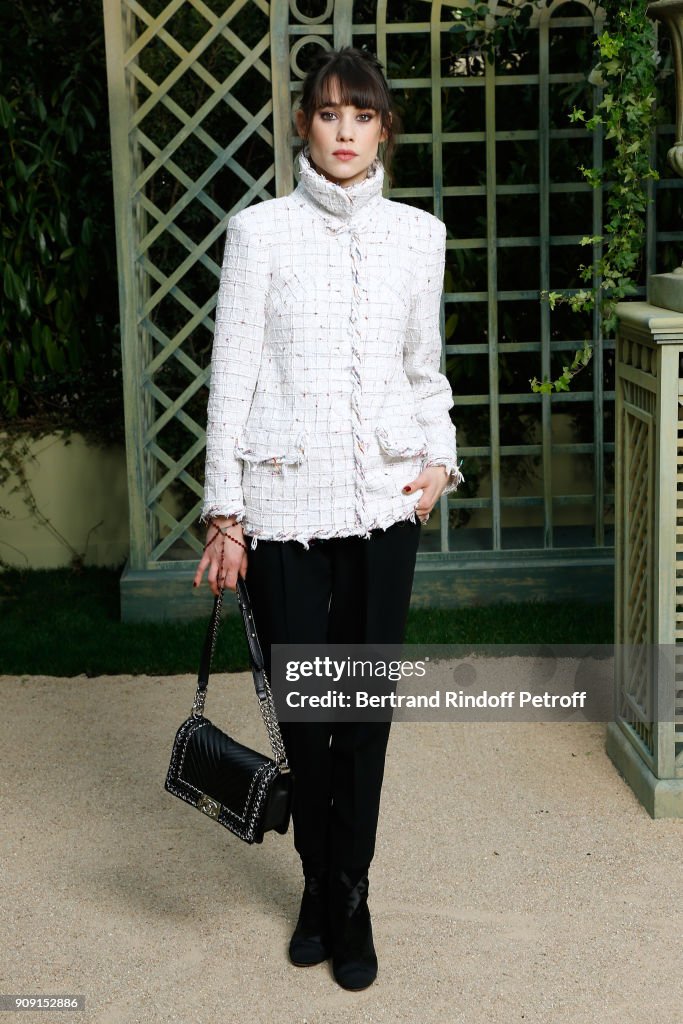 Chanel : Front Row - Paris Fashion Week - Haute Couture Spring Summer 2018