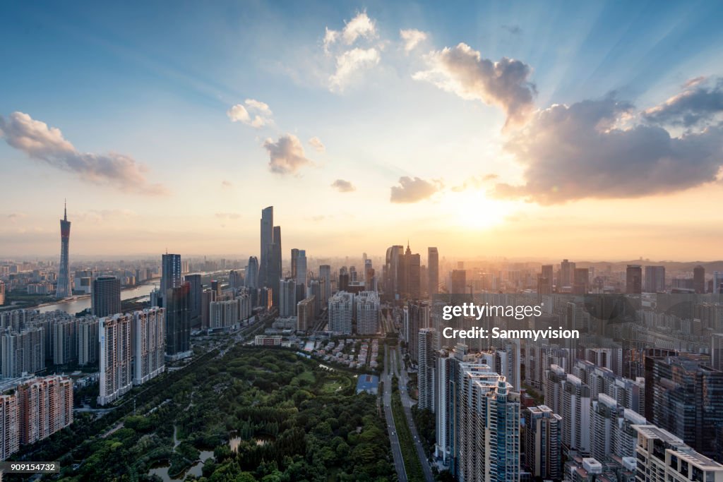 Sunset in Guangzhou