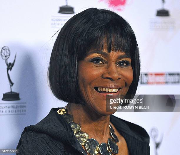 Actress Cicely Tyson arrives for the 61st Primetime Emmy Awards outstanding performance nominees reception in West Hollywood, California on September...