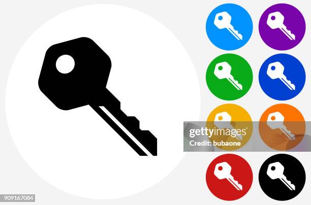 stockillustraties, clipart, cartoons en iconen met huissleutel. - locksmith