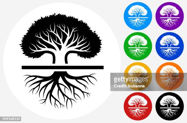large old oak tree. - exists stock illustrations
