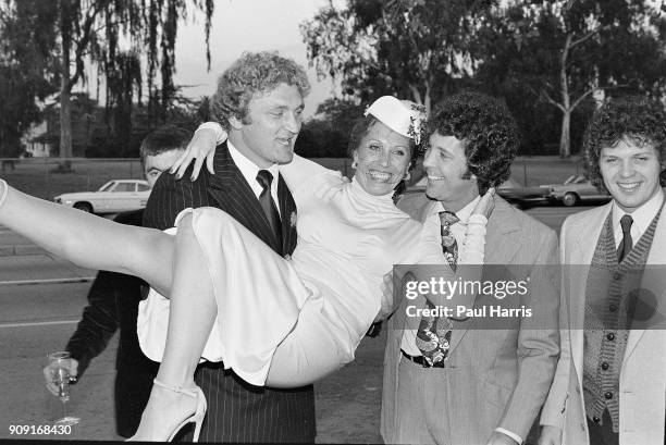 Boxer Joe Bugner cried at his wedding to Australian journalist Marlene Carter Tom Jones the singer was his best man, on November 15, 1978