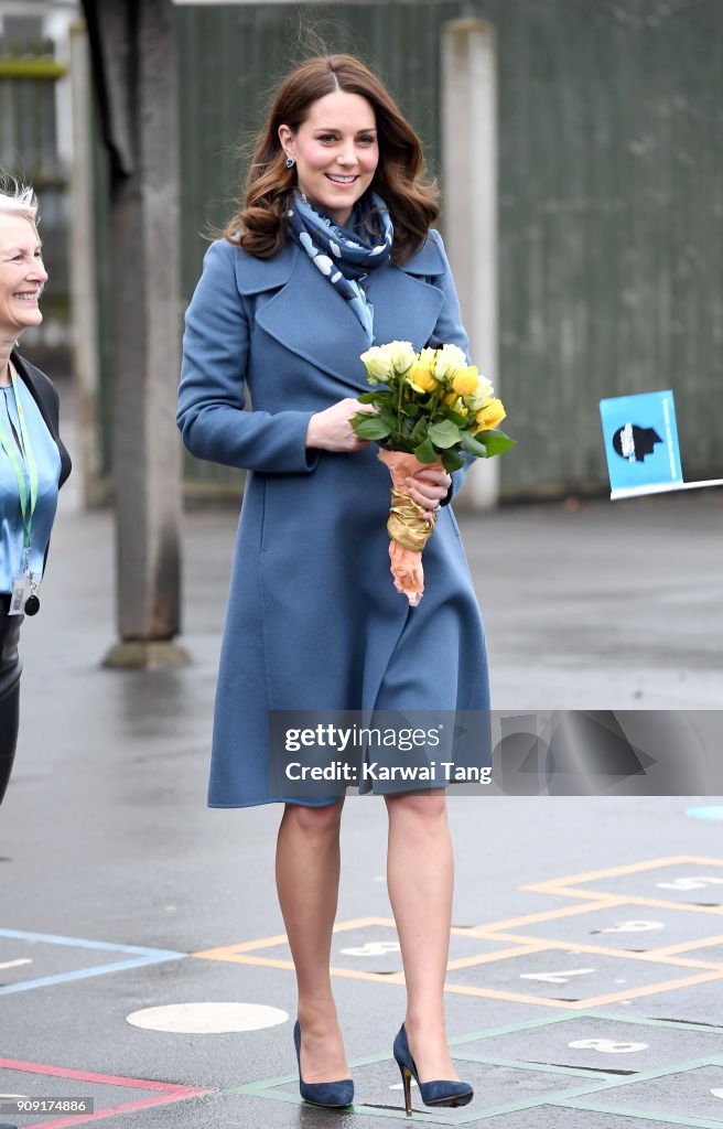 The Duchess Of Cambridge Launch's Mental Health Programme For Schools