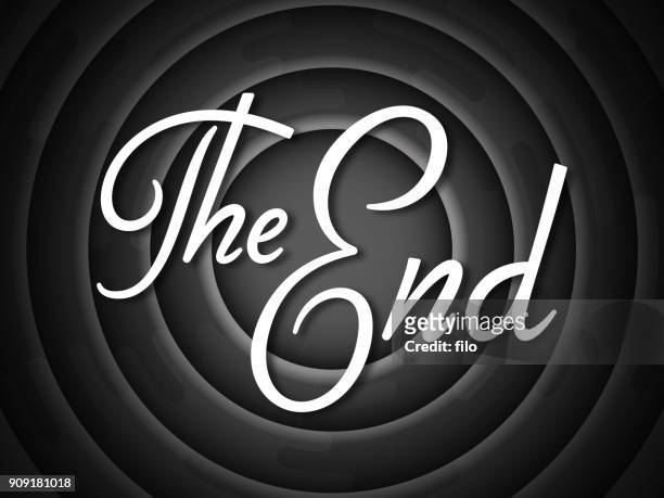 the end - hollywood stock illustrations