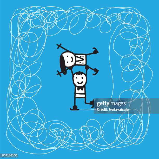 figure ice skating winter olympics - couple skating stock illustrations