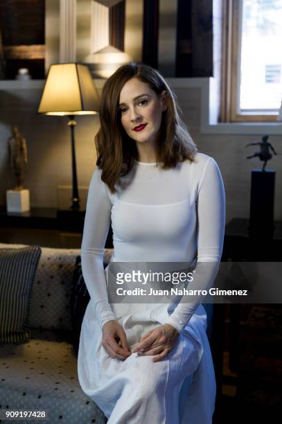 Ana Polvorosa poses during a portrait session on January 18, 2018 in Madrid, Spain.