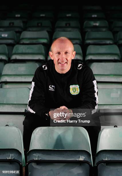 During the Yeovil Town media access day at Huish Park on January 23, 2018 in Yeovil, England.