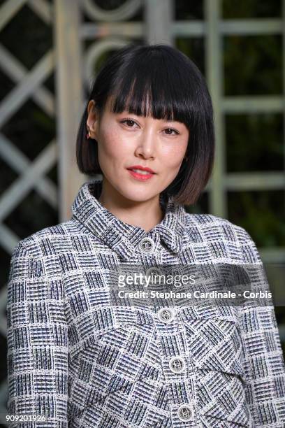 Rinko Kikuchi attends the Chanel Haute Couture Spring Summer 2018 show as part of Paris Fashion Week January 23, 2018 in Paris, France.