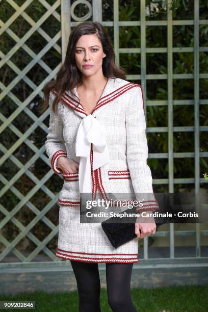 Anna Mouglalis attends the Chanel Haute Couture Spring Summer 2018 show as part of Paris Fashion Week January 23, 2018 in Paris, France.