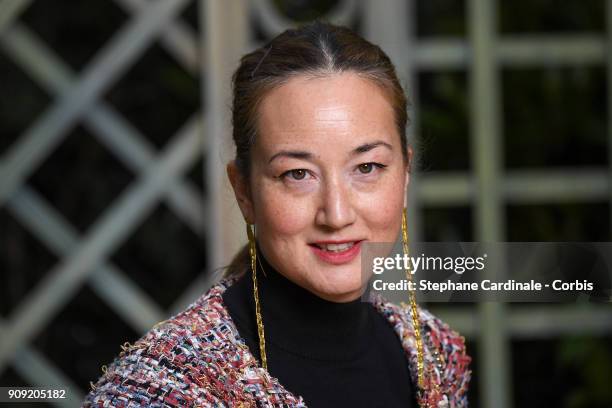 Harumi Klossowska de Rola attends the Chanel Haute Couture Spring Summer 2018 show as part of Paris Fashion Week January 23, 2018 in Paris, France.